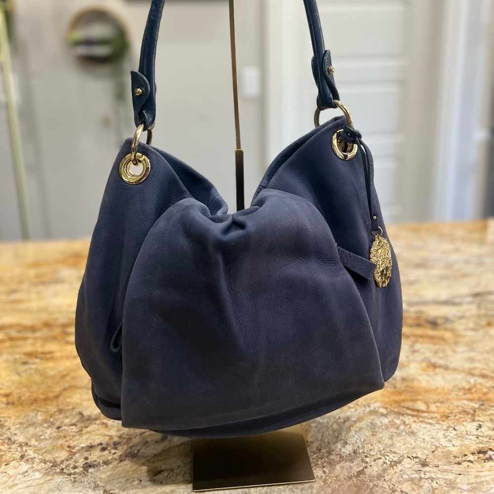 Vince Camuto Leather tote in Navy